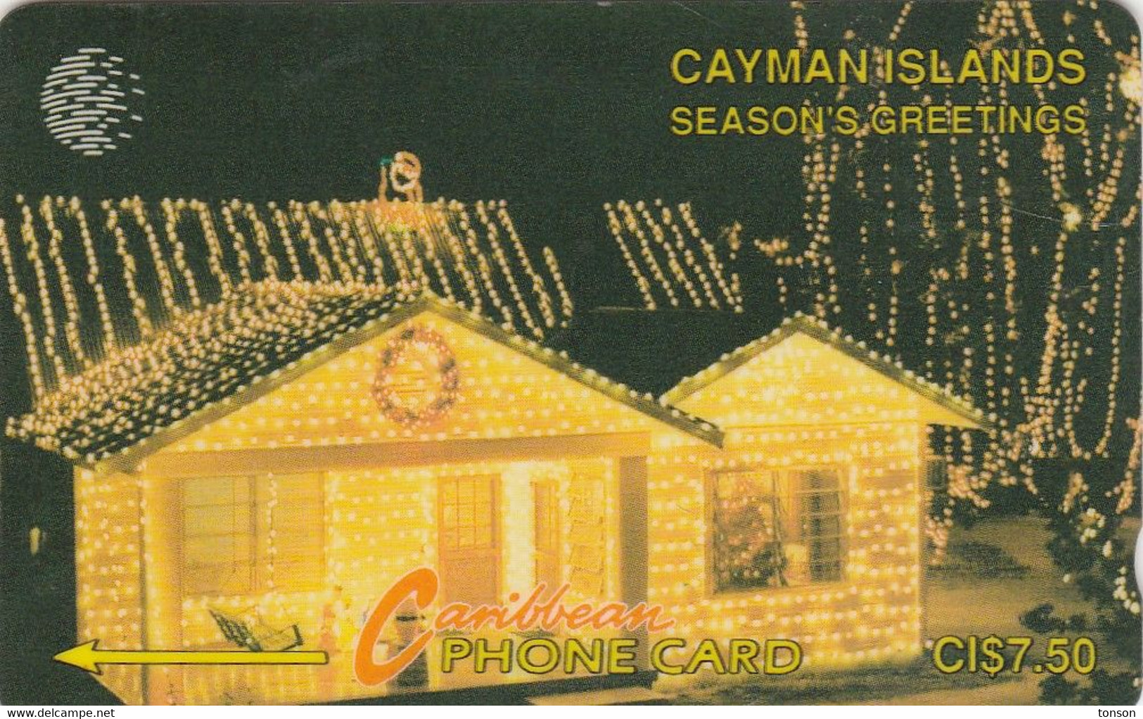 Cayman Islands, CAY-7A, Seasons Greetings, Christmas, 2 Scans..    7CCIA - Weihnachten