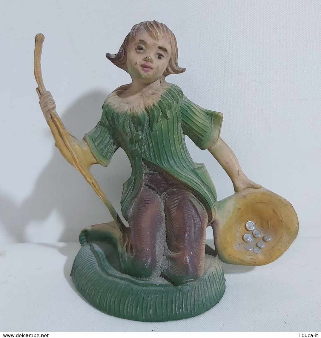 33908 Pastorello Presepe - Statuina In Plastica - Mendicante - Presepi