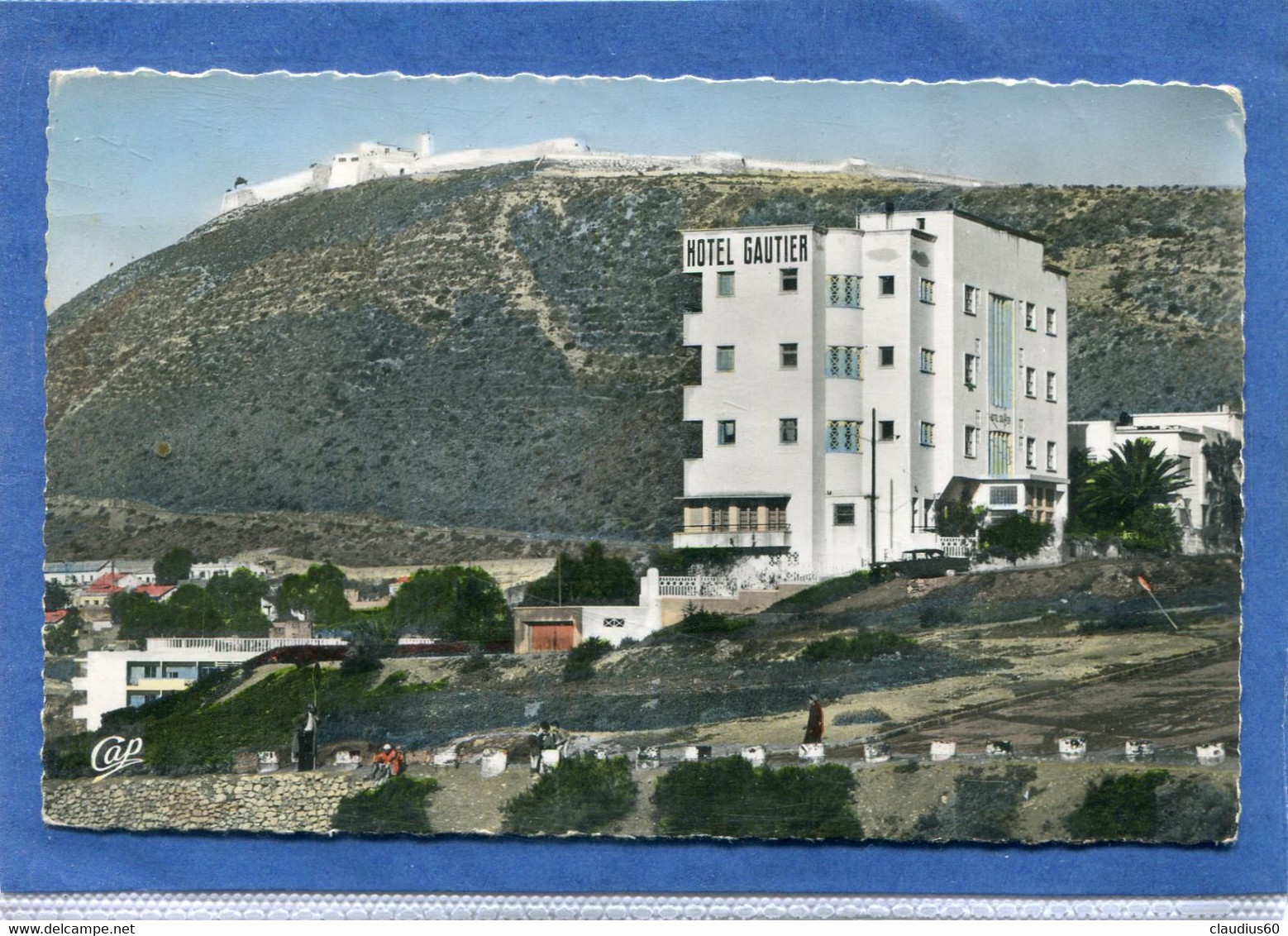 MAROC  -   AGADIR  ,  L ' Hôtel  GAUTIER     .cpsm  9 X 14   .2  Scans . - Agadir