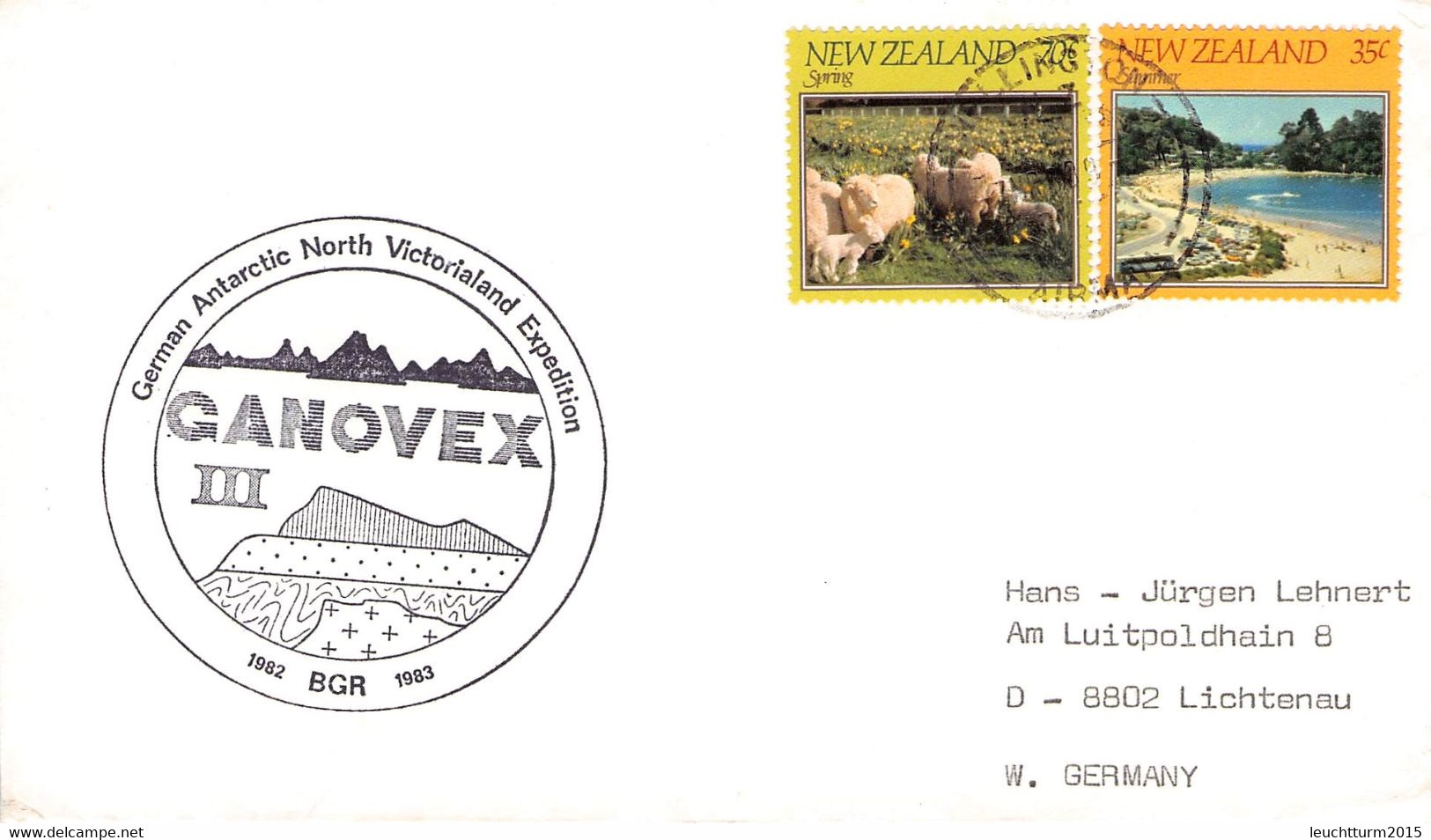 NEW ZEALAND - LETTER 1983 WELLINGTON > LICHTENAU/DE / PR193 - Cartas & Documentos