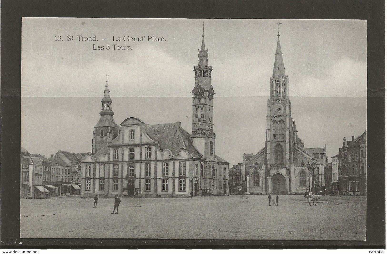 SINT-TRUIDEN-LA GRAND'PLACE-LES 3 TOURS-UITGAVE BERTELS-BRUX-NIET VERSTUURD-ZIE DE 2 SCANS-RARE! ! ! - Sint-Truiden