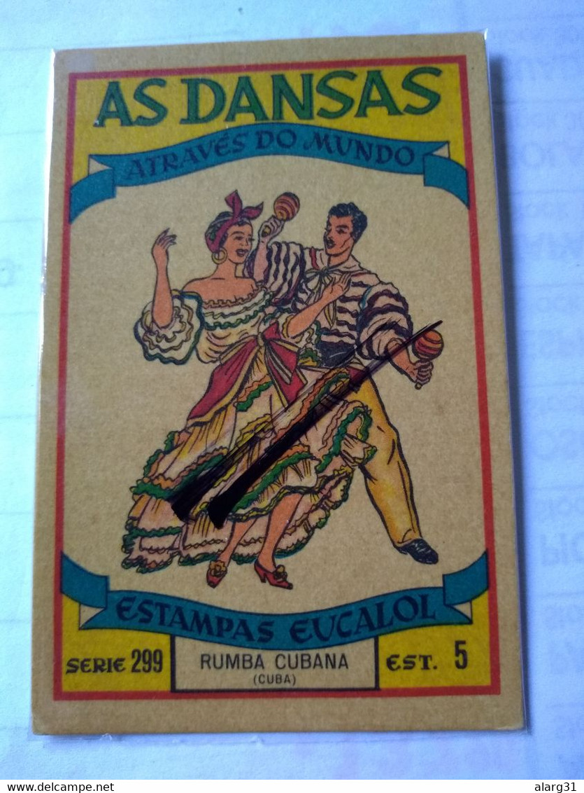 Cuba.uruguay.silk.seide Seda Cigarette Cards Unbacked Arm.escudo.1900 Eucalol SOAP Cromo Rumba Dance.Best Condition  ... - Cuba