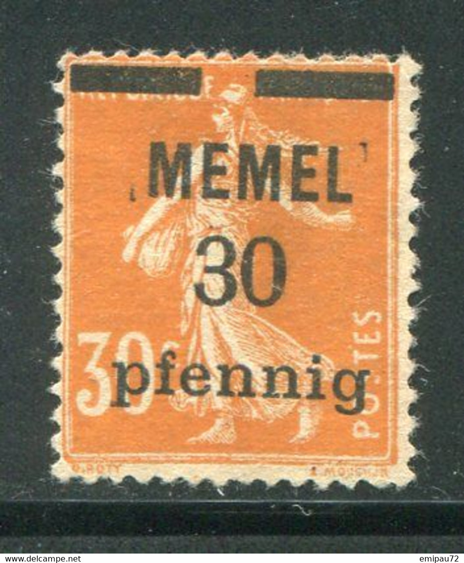 MEMEL- Y&T N°21- Neuf Avec Charnière * - Unused Stamps