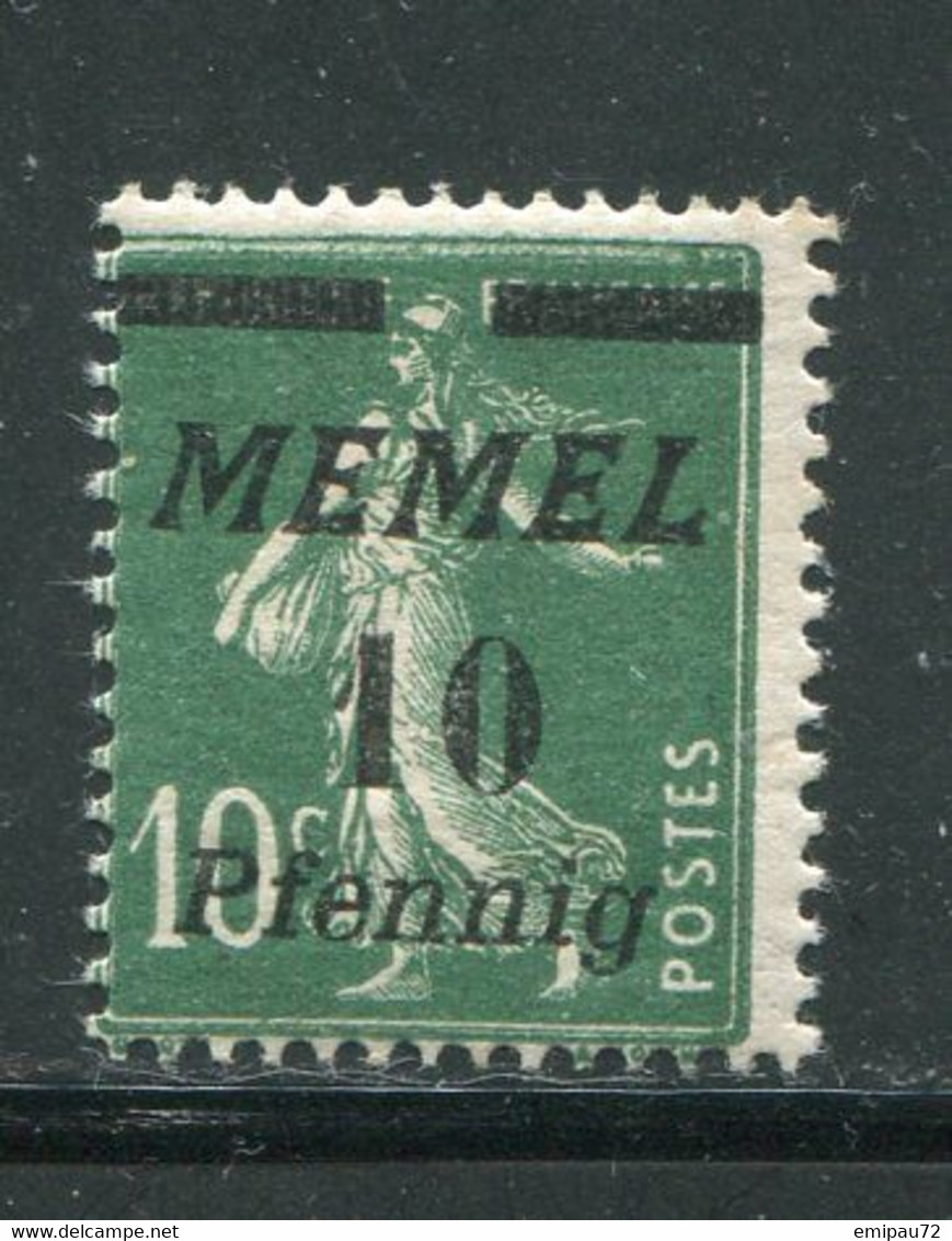 MEMEL- Y&T N°47- Neuf Avec Charnière * - Unused Stamps