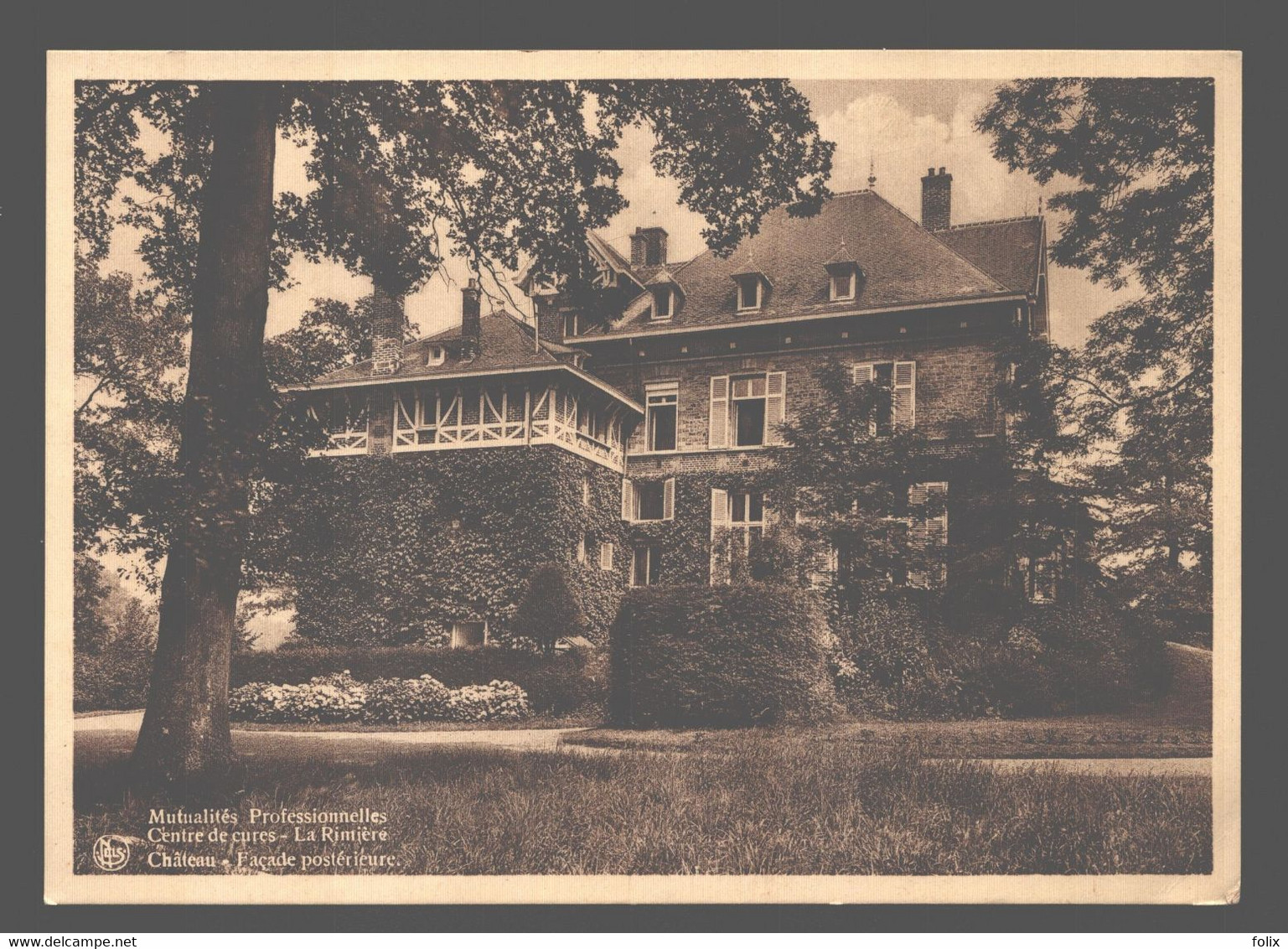 La Rimière - Mutualités Professionnelles - Centre De Cure - Château - Façade Postérieure - Neupre