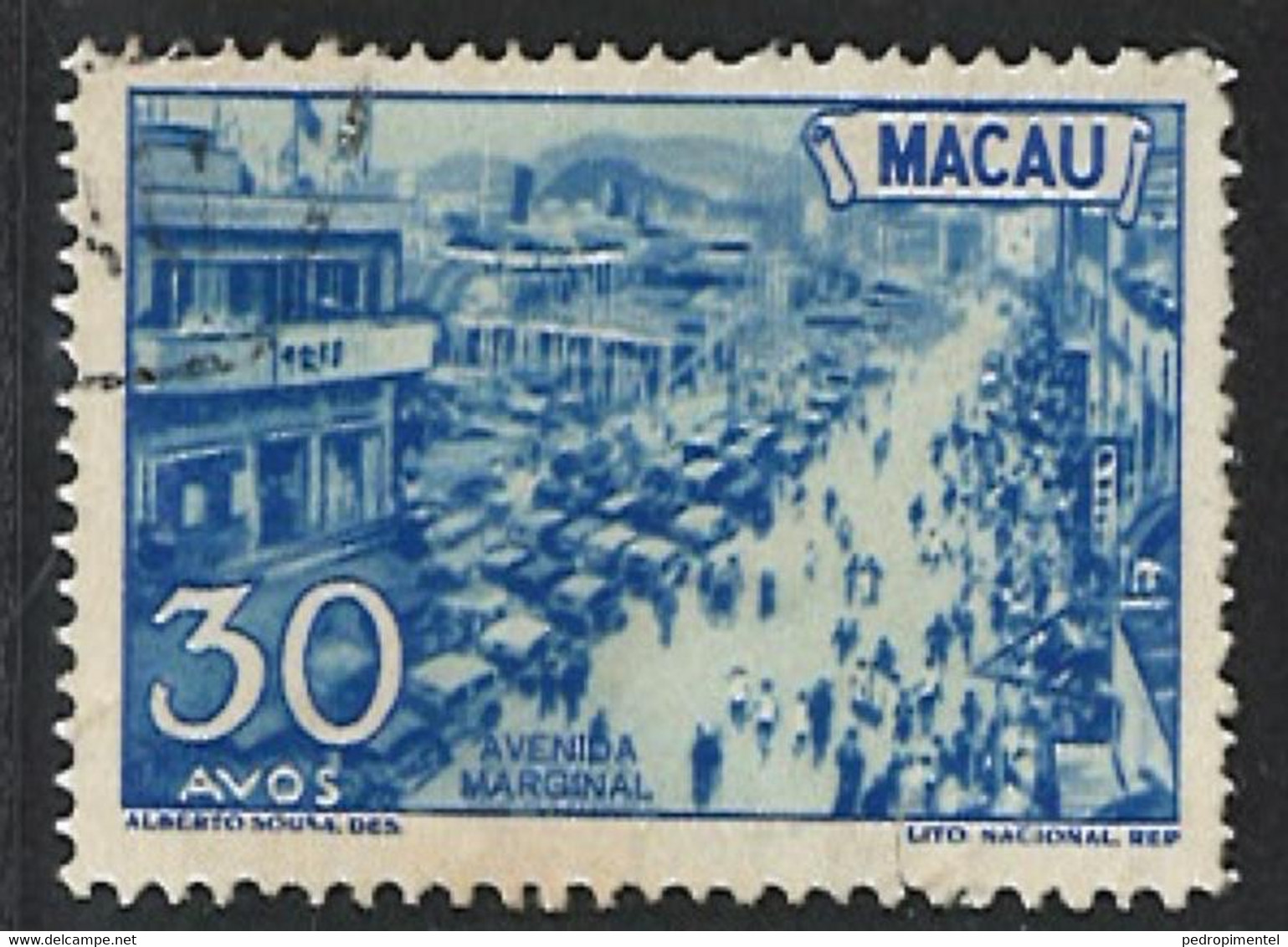 Portugal Macau 1950-51 "Local Motifs" 30 Avos  Condition Used  Mundifil #346 - Usati