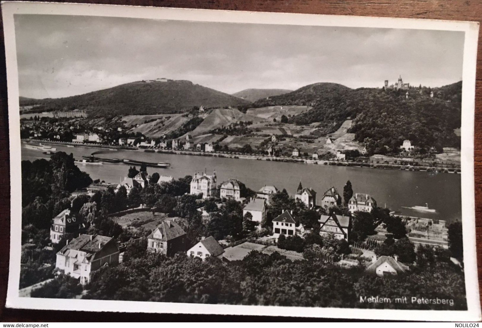 Cpsm, écrite En 1951, Mehlem Mit Petersberg - Fotokarte -Verlag (éd) Schröder, ALLEMAGNE GERMANY - Petersberg