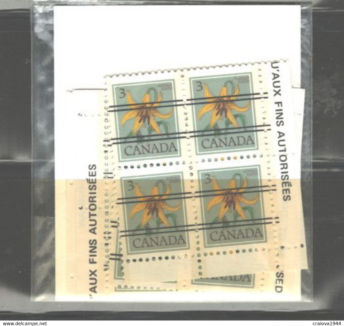 CANADA 1972-82 "PRECANCELED" #708 FULL SET (4 P.B.s)IN ORIG.PACK. SEALED - Precancels