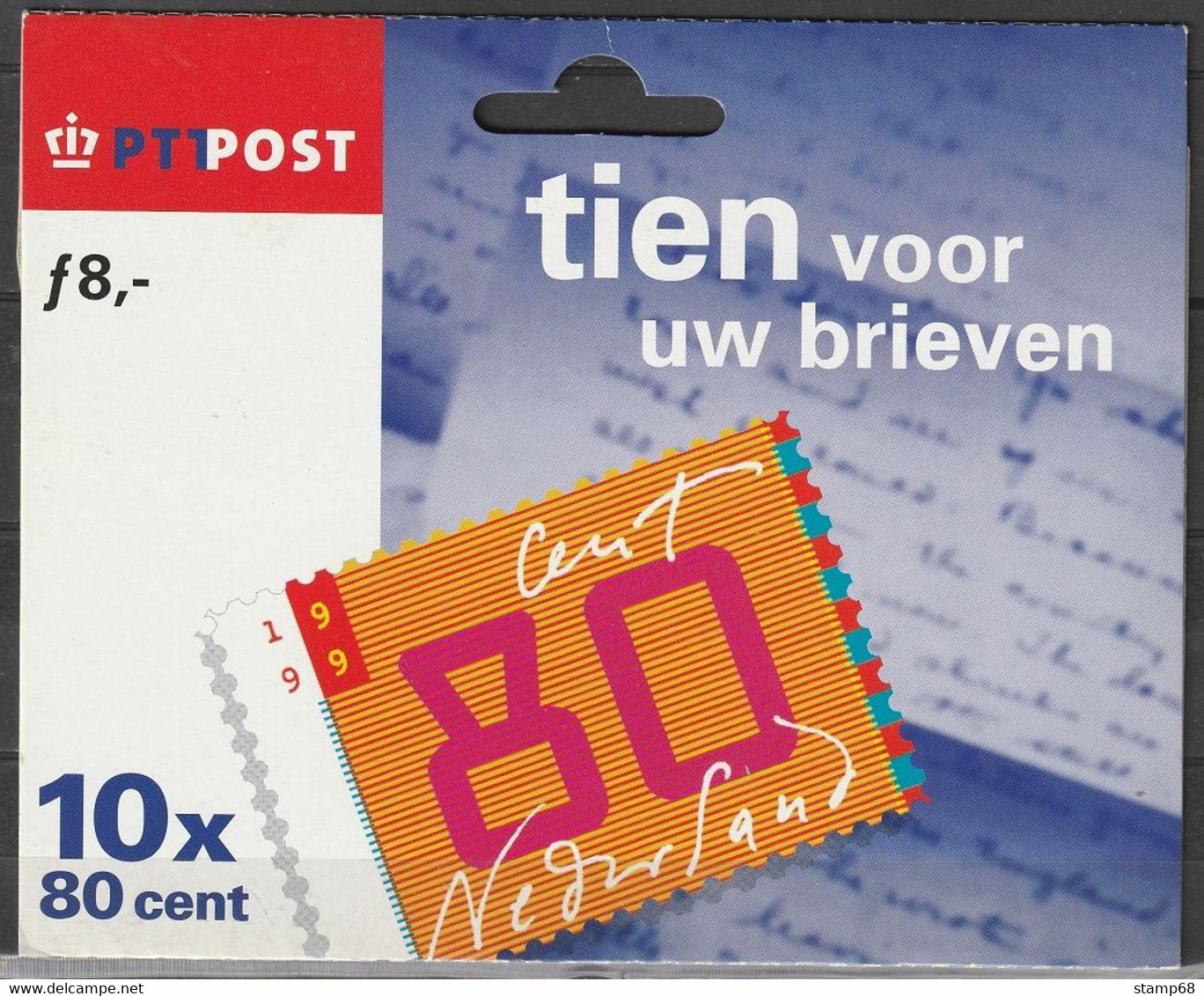 Nederland NVPH 1837a In HB1837a Hangverpakking Tien Voor Uw Brieven 1999 MNH Postfris - Unused Stamps