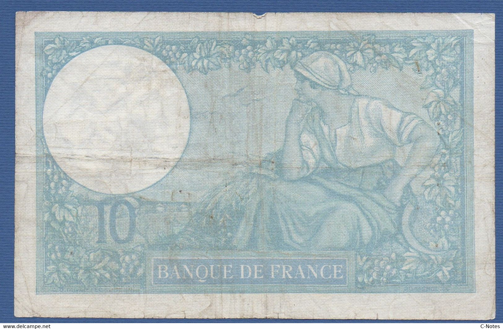 FRANCE - P. 84 – 10 Francs ''Minerve'' 19.06.1941 Circulated Serie X.84828 - 10 F 1916-1942 ''Minerve''