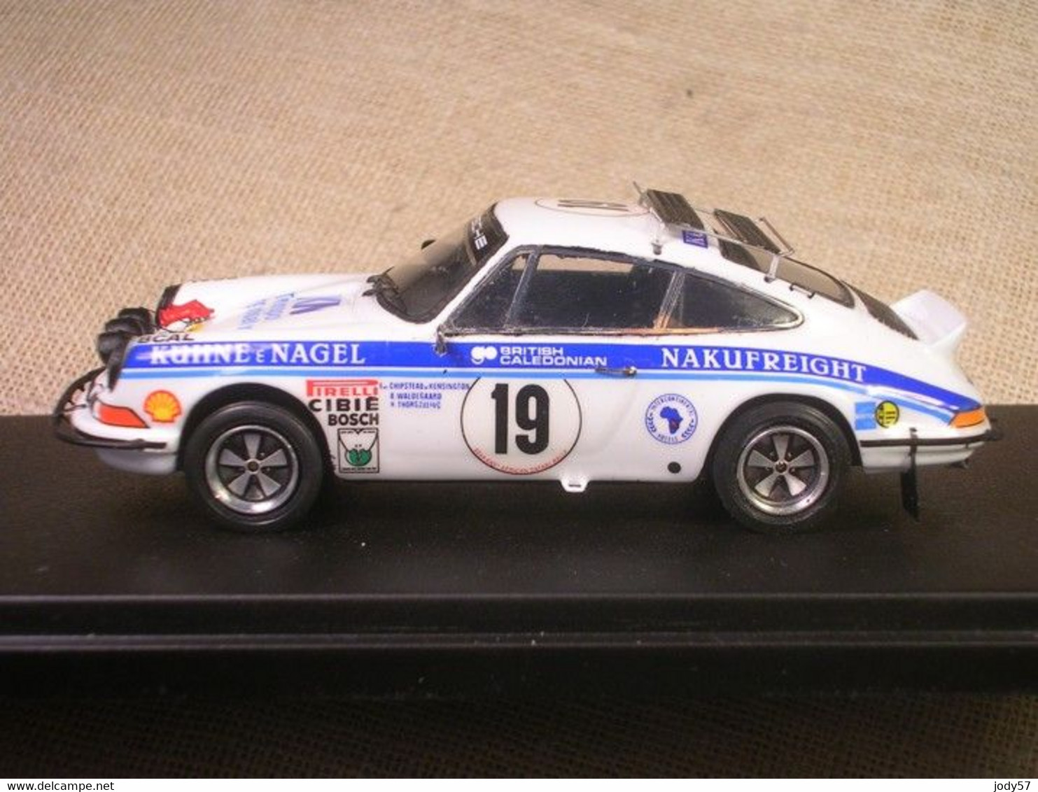 PORSCHE 911 CARRERA RS EAST AFRICAN SAFARI 1974 WALDEGAARD ROBUSTELLI 1/43 TRUE - Altri & Non Classificati