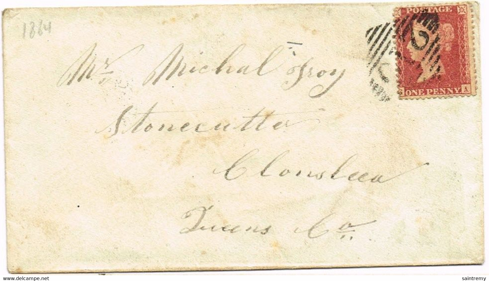 N°14 (Yvert) Ou 8 (Michel) Dentelure 14 En 1864 (Jau37) - Covers & Documents