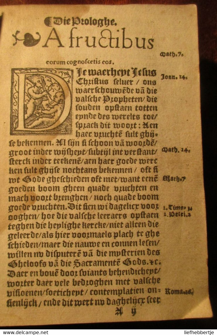 Dat Vyants Net, Der Booser Wercken Raet, Visioenen - 1552 - Door Frans Vervoort - Duivel Satan Gravures - Vangenachten - Vecchi