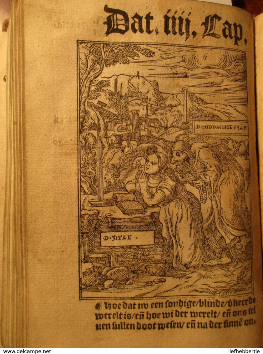 Dat Vyants Net, Der Booser Wercken Raet, Visioenen - 1552 - Door Frans Vervoort - Duivel Satan Gravures - Vangenachten - Antique