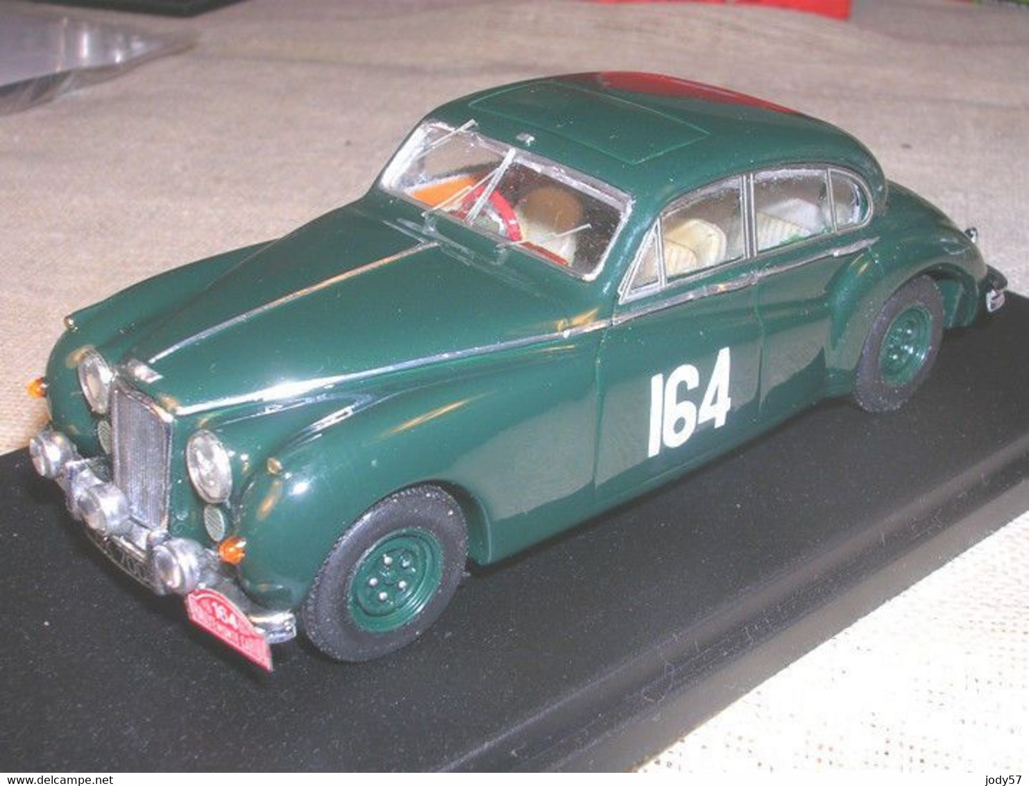 JAGUAR MKVII 1° RALLY MONTECARLO 1956 ADAMS PROVENCE MOULAGE 1/43 TRUE - Altri & Non Classificati