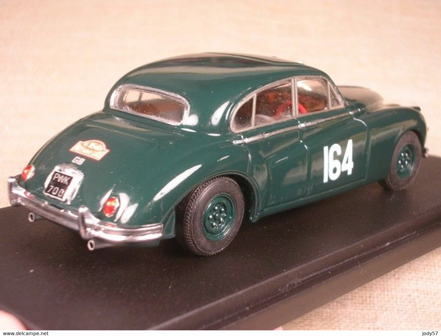 JAGUAR MKVII 1° RALLY MONTECARLO 1956 ADAMS PROVENCE MOULAGE 1/43 TRUE - Altri & Non Classificati