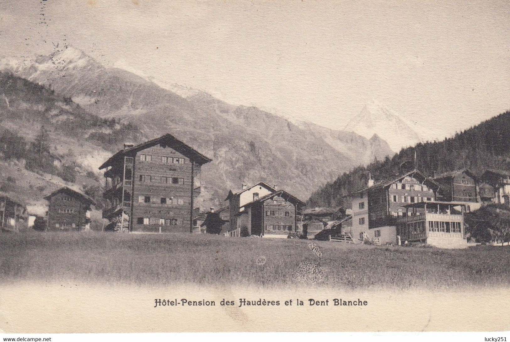 Suisse - Hôtel - Les Haudères - Hôtel Pension Des Haudères - Circulée 23/08/1911 - Sion