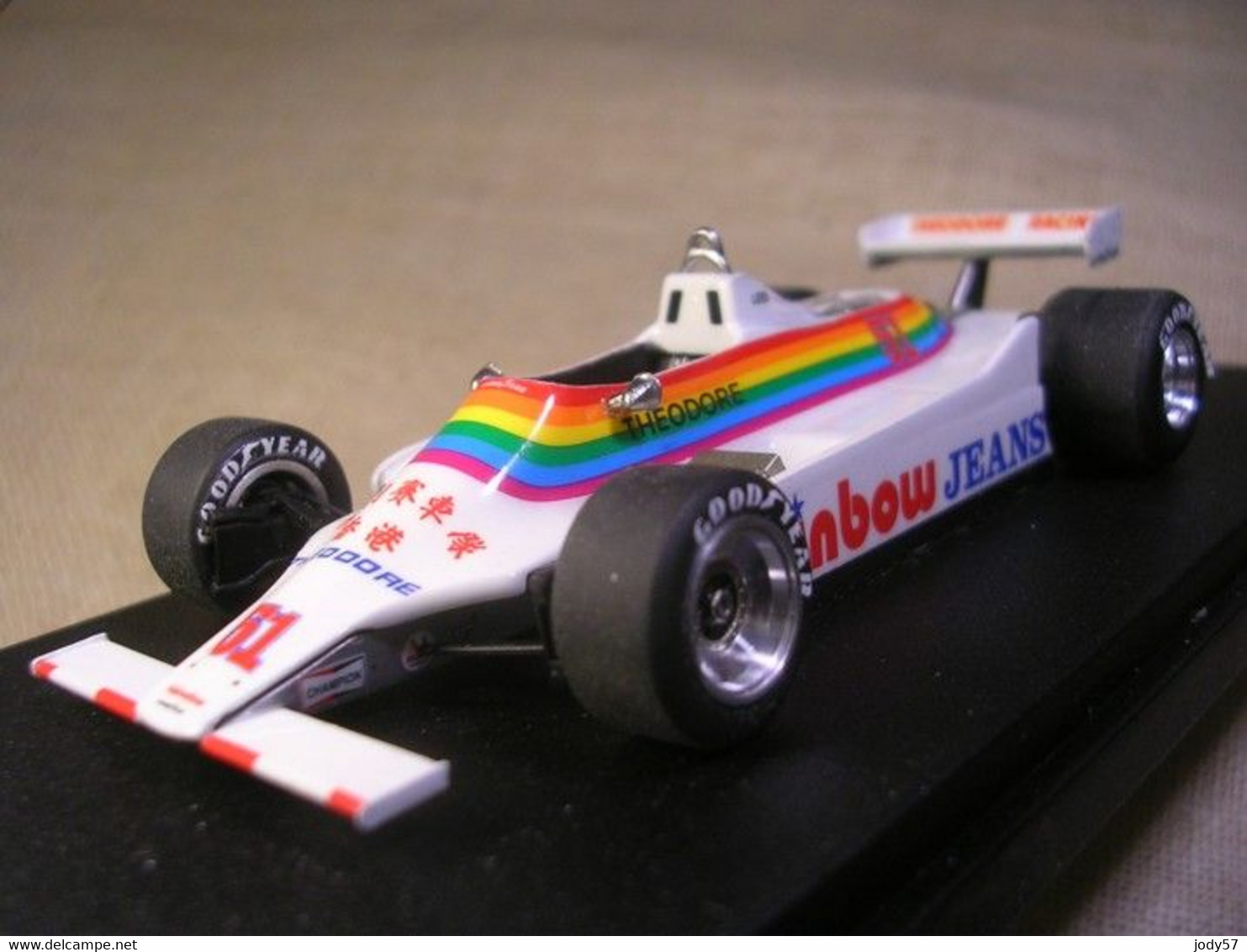 WILLIAMS FORD FW07 F1 THEODORE RACING USA GP 1980 LEES TAMEO 1/43 TRUE - Altri & Non Classificati