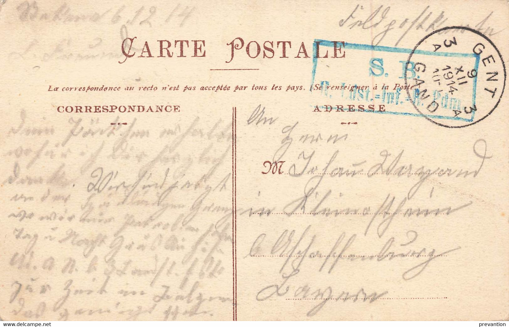 STEKENE - Sigarenfabriek - Carte Très Animée Et Circulé En 1914 - Stekene