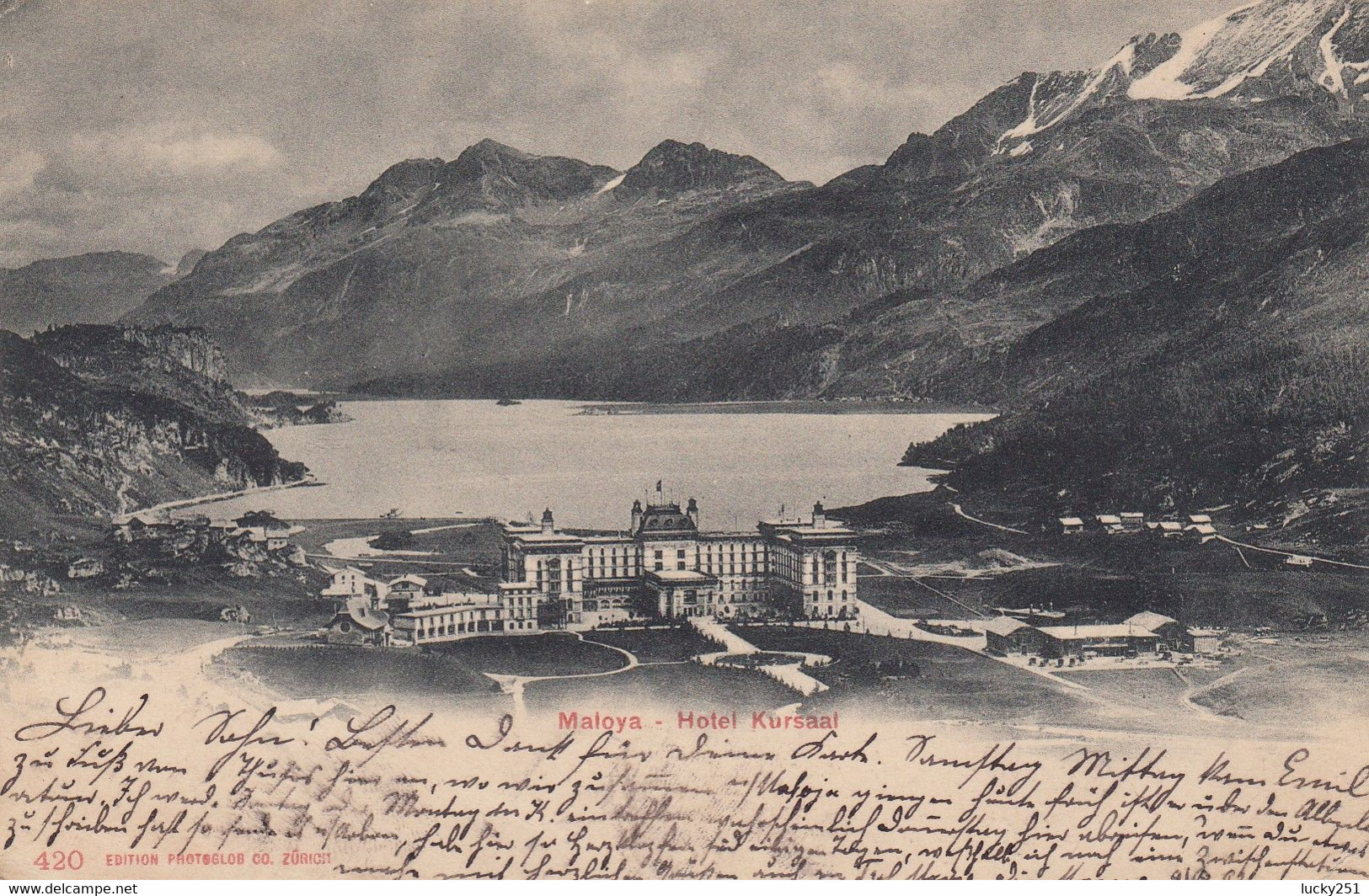 Suisse - Hôtel - Maloya - Hôtel Kursaal - Circulée 04/08/1902 - Other & Unclassified