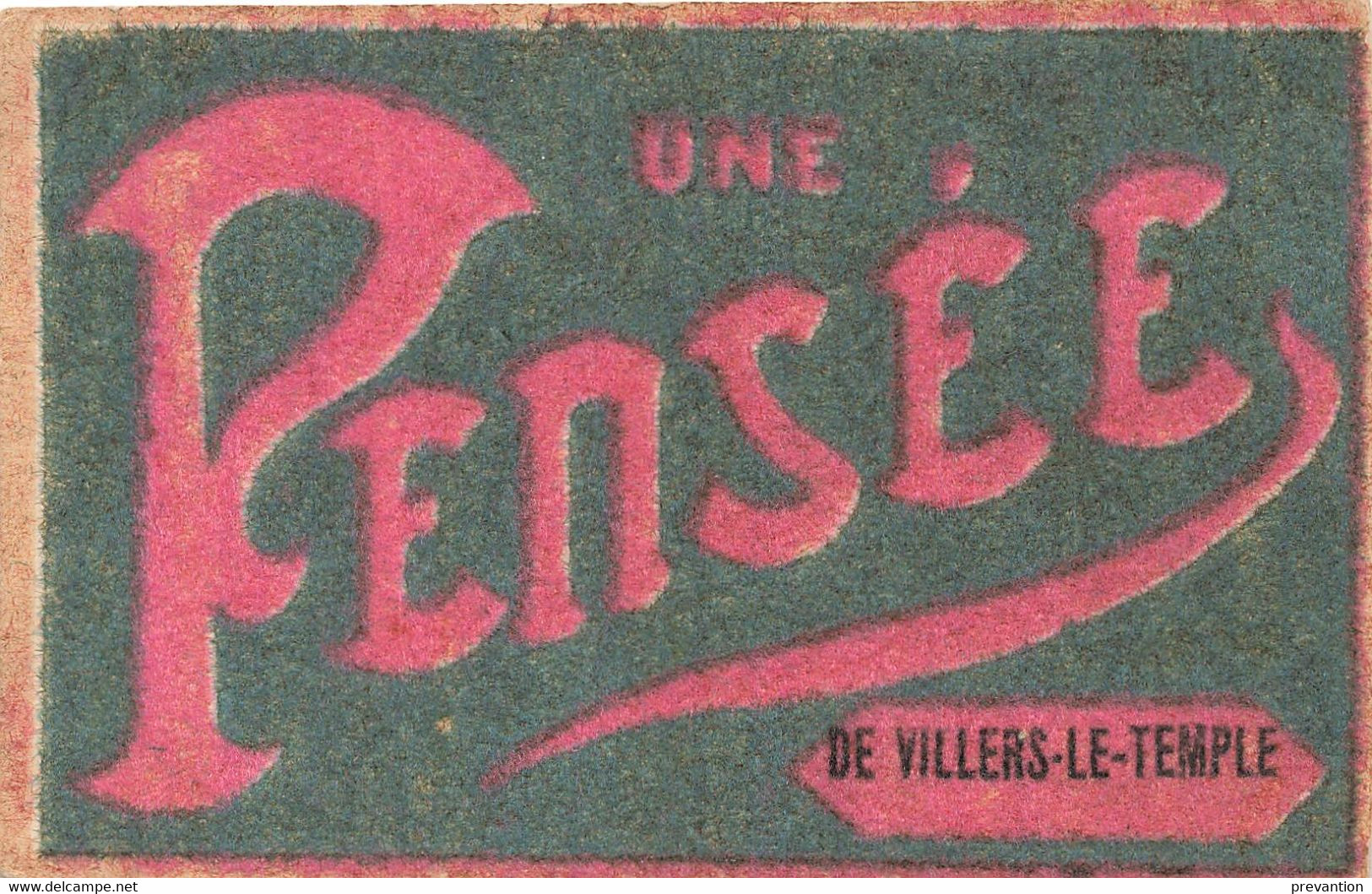 Une Pensée - VILLERS-LE-TEMPLE - Carte Circulé En 1910 - Nandrin