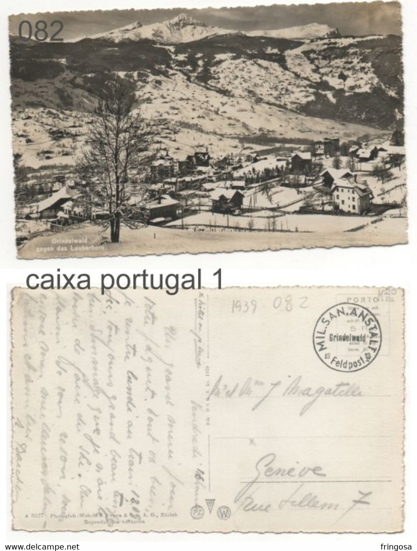 FELDPOST: MIL. SAN. ANSTALT Grindelwald - Postmarks