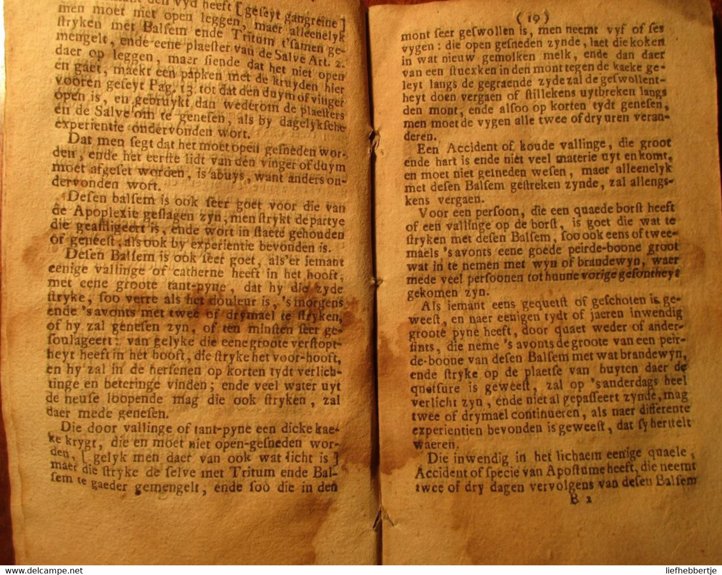 Den Troost Der Aermen, Behelsende Licht Ende Souveryne Remedien ... Sieckten Wonden Geswellen - Geneeskunde - 1767? - Antique