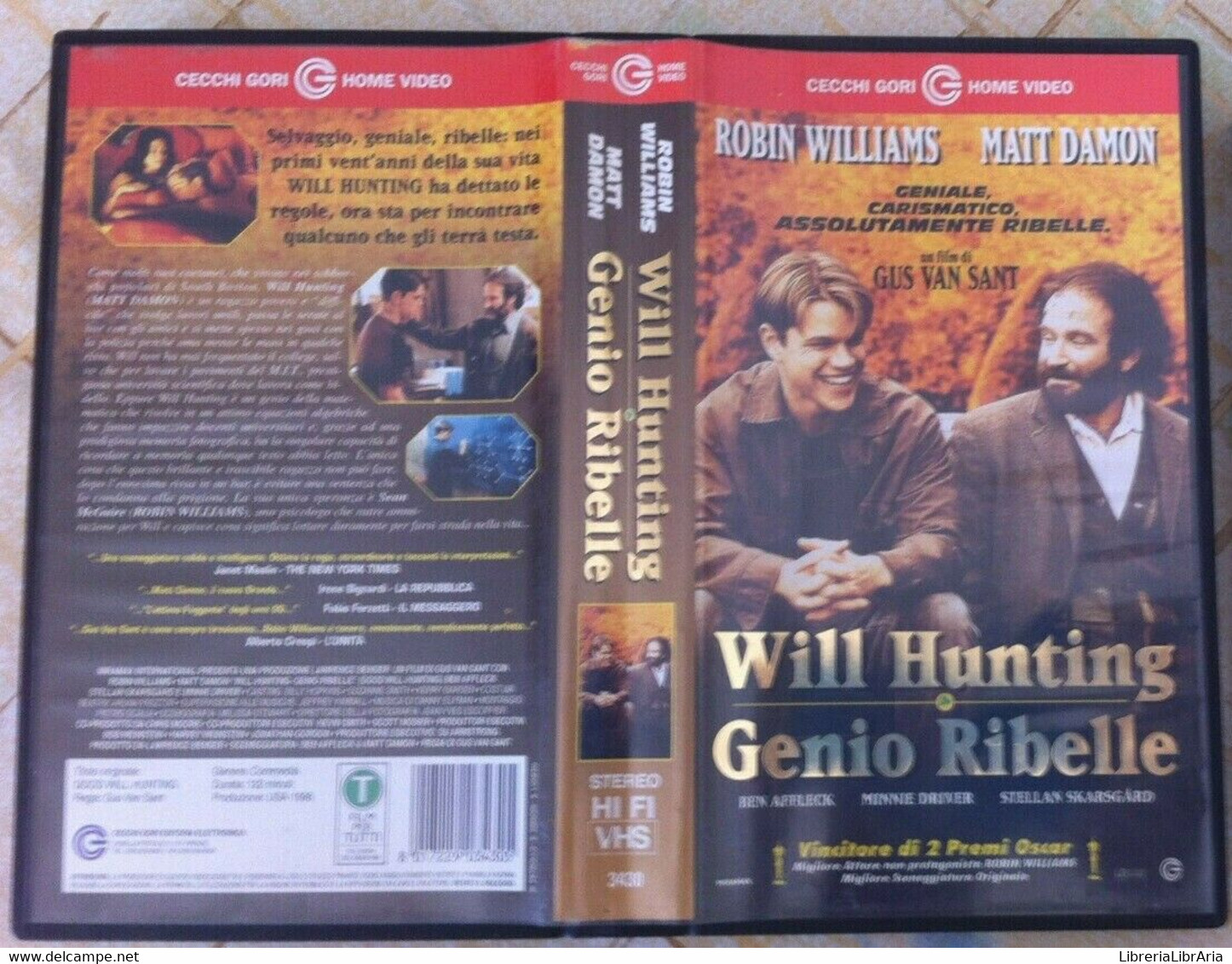 Will Hunting Genio Ribelle-Vhs-1998-Cecchi Gori Home Video-F - Colecciones