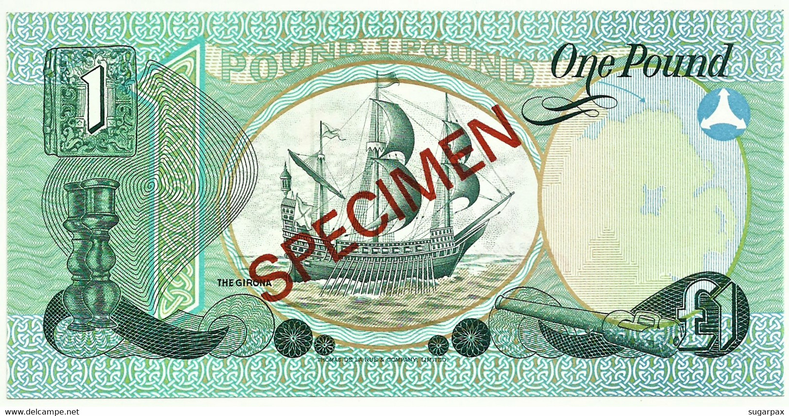 Northern Ireland - 1 Pound - 1977 - Specimen - Provincial Bank Of Ireland Limited - 1 Pound