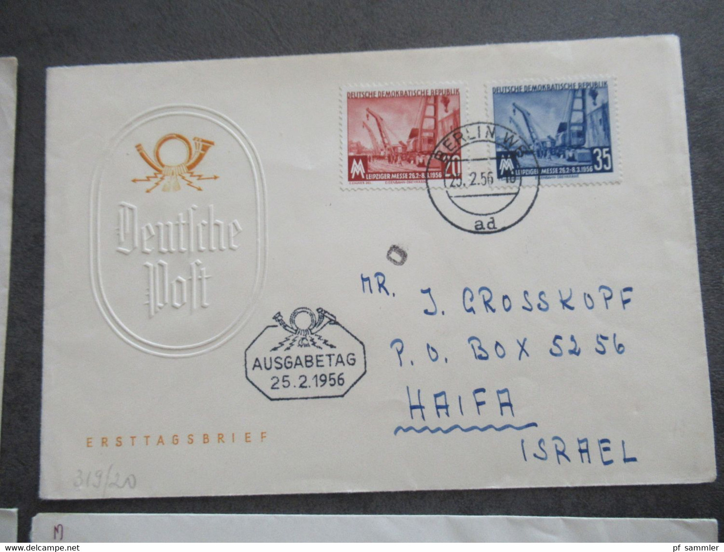 DDR FDC Ab 1953 / 87 Teilweise Echt Gelaufen (1x Nach Israel) Insgesamt 60 Belege Auch Marx Und Fünfjahrplan - Otros & Sin Clasificación