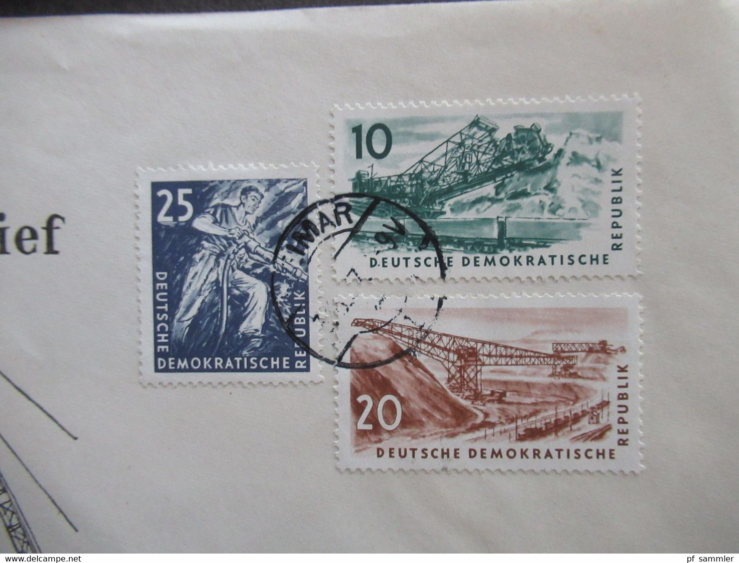 DDR FDC ab 1953 / 87 teilweise echt gelaufen (1x nach Israel) insgesamt 60 Belege auch Marx und Fünfjahrplan