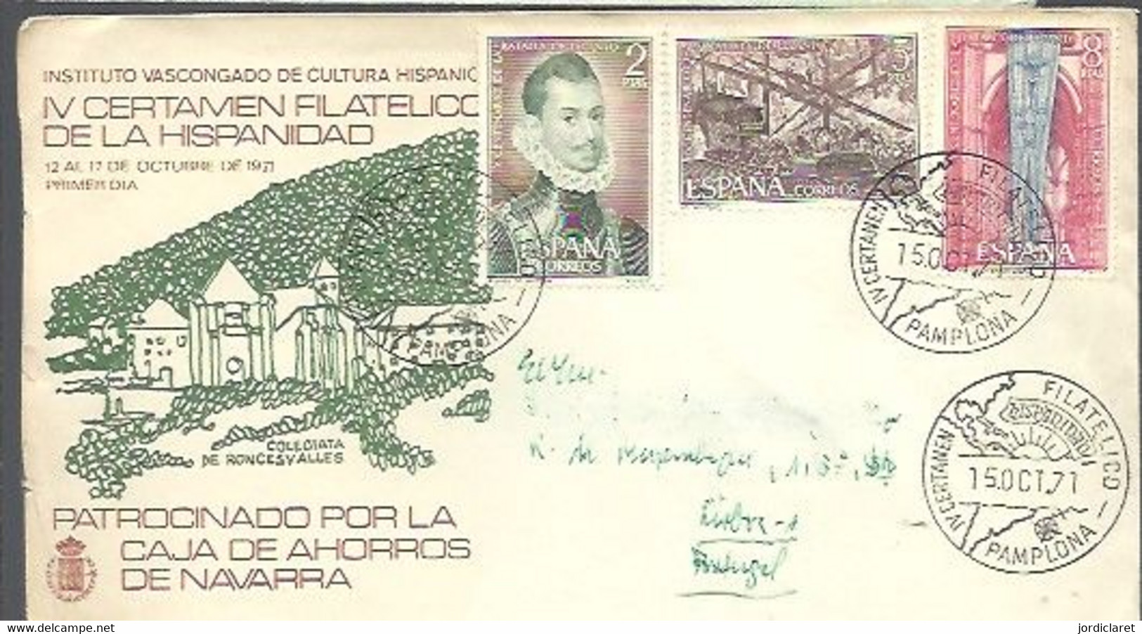 MATASELLOS 1971  PAMPLONA - Storia Postale