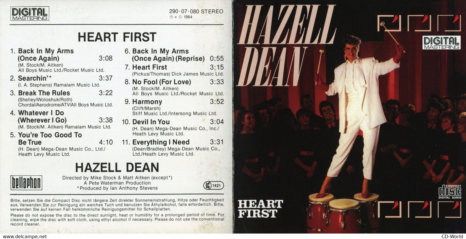 Hazell Dean (1984) Heart First (290·07·080) - Disco, Pop