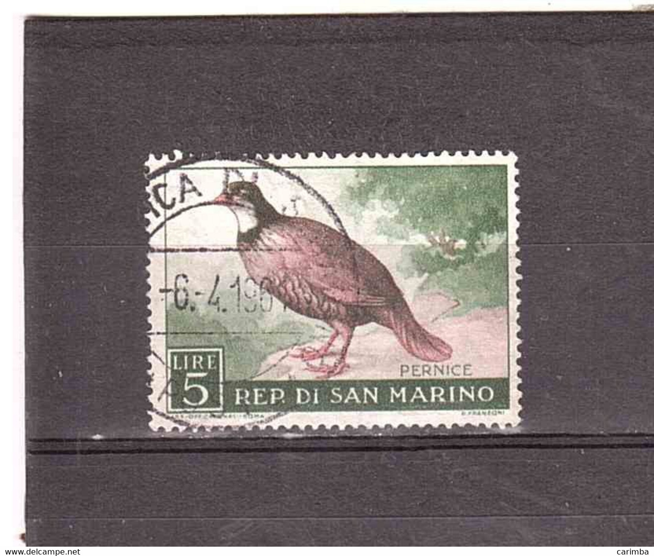 SAN MARINO 1960 PERNICE - Grey Partridge