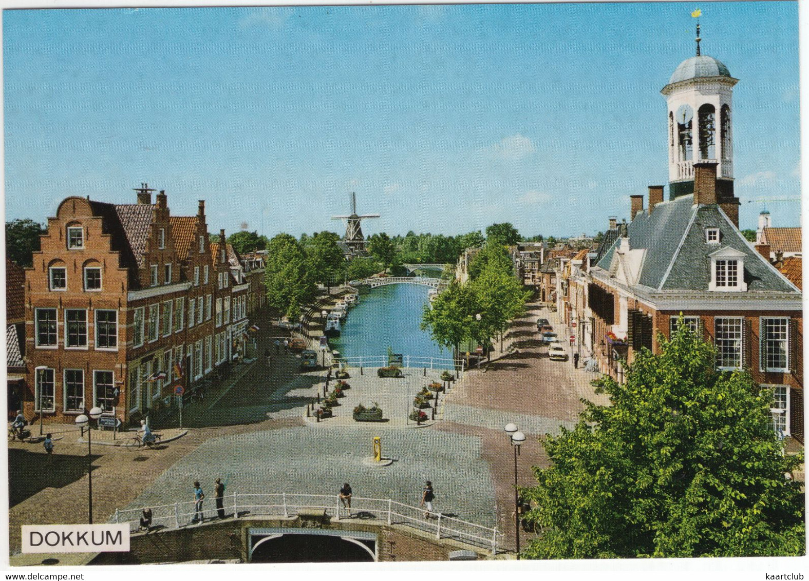 Dokkum - Stadhuis, Oude Gevels, Kleindiep Met Molen - (Friesland, Nederland / Holland) - Dokkum