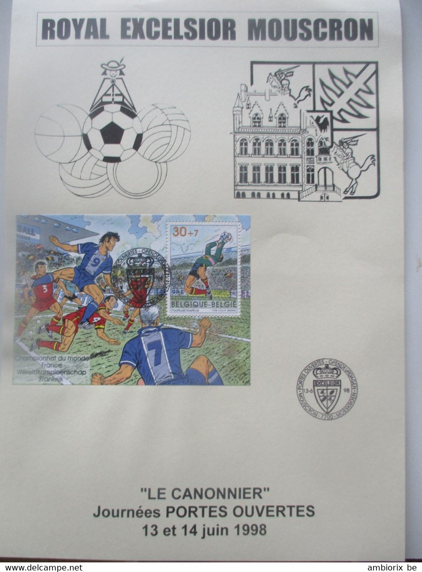 Carte Max Bloc 76 - Royal Excelsior Mouscron 'Le Canonnier' - 1991-2000