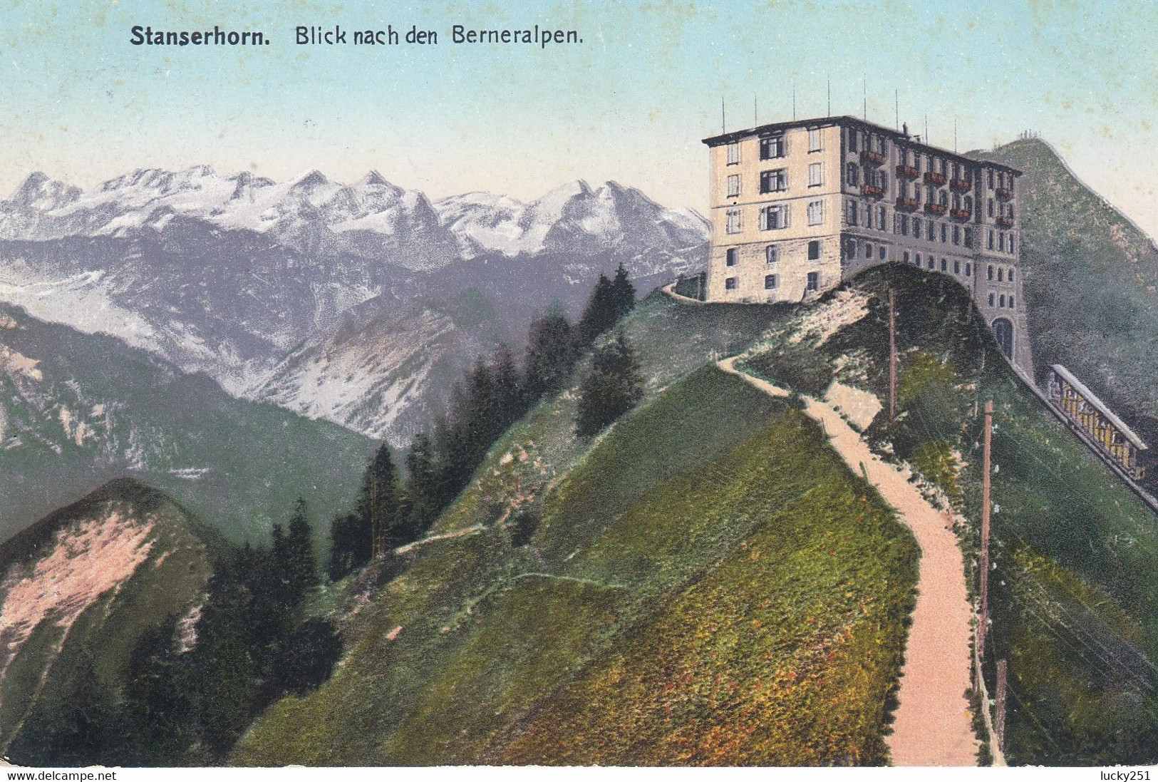 Suisse - Hôtel - Stanserhorn - Hôtel Stanserhorn- Circulée 29/07/1907 - Stans