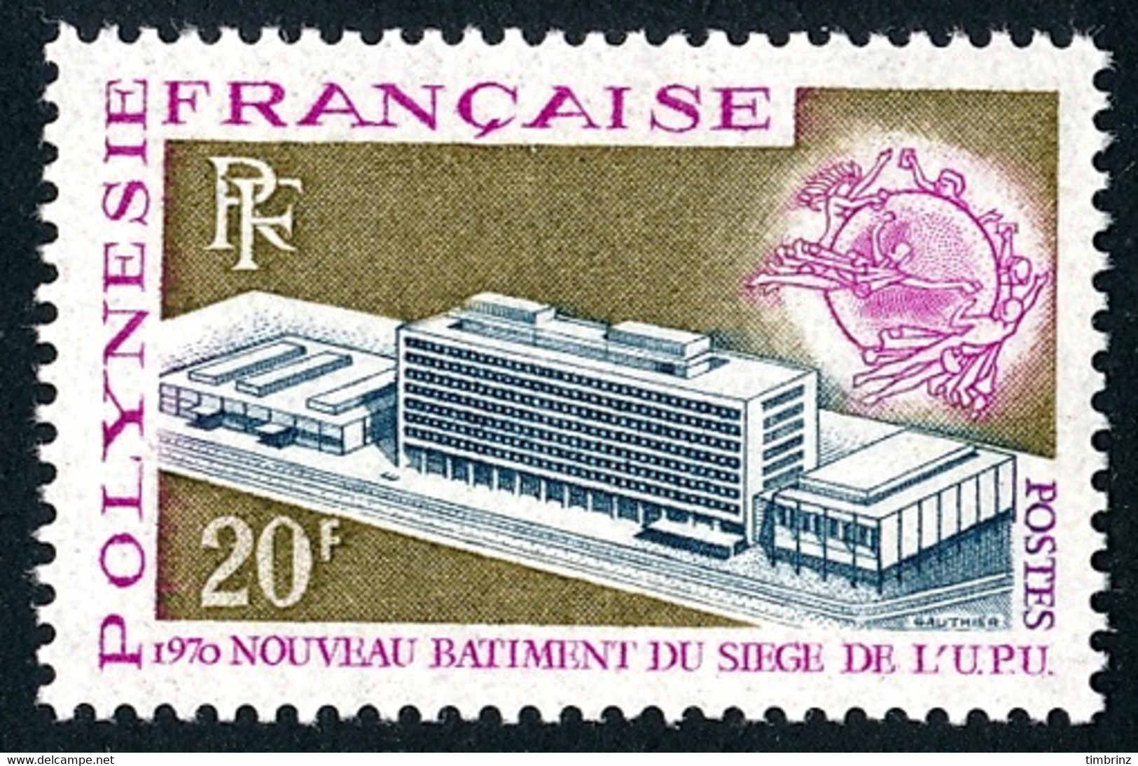 POLYNESIE 1970 - Yv. 81 NEUF   Cote= 12,50 EUR - UPU, Berne. 20f  ..Réf.POL25764 - Neufs