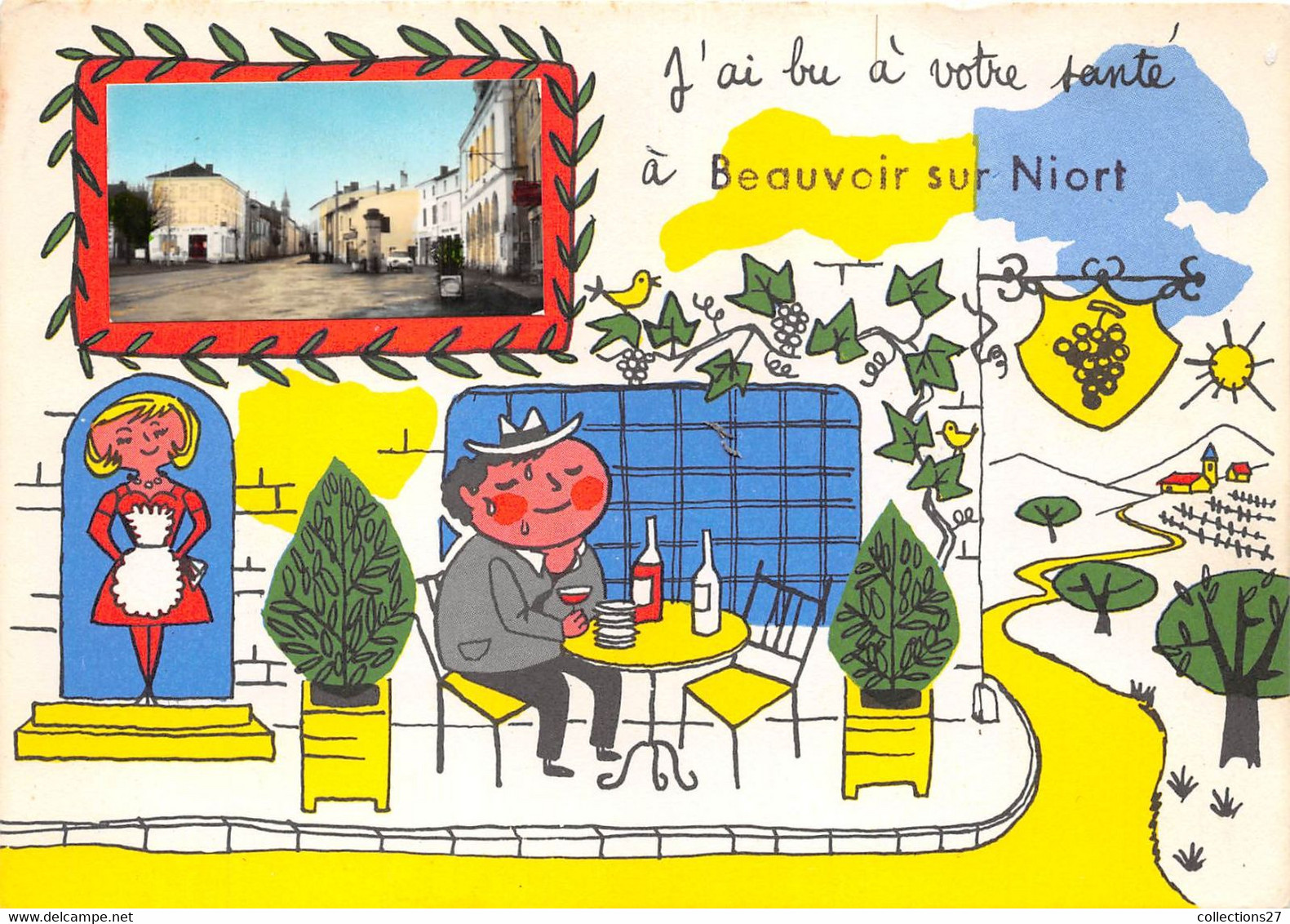 79-BEAUVOIR-SUR-NIORT- J'AI BU A VOTRE SANTE A BEAUVOIR SUR NIORT - Beauvoir Sur Niort