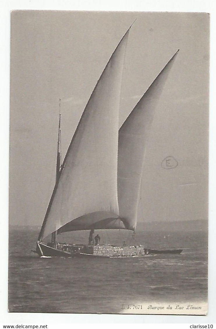 Suisse Barque Du Lac Leman  N°7671 Chargement De Bois - Andere & Zonder Classificatie