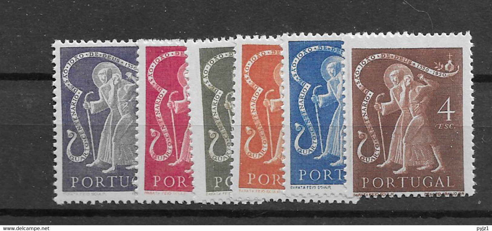 1950 MNH Portugal Mi 752-7 Postfris** - Unused Stamps