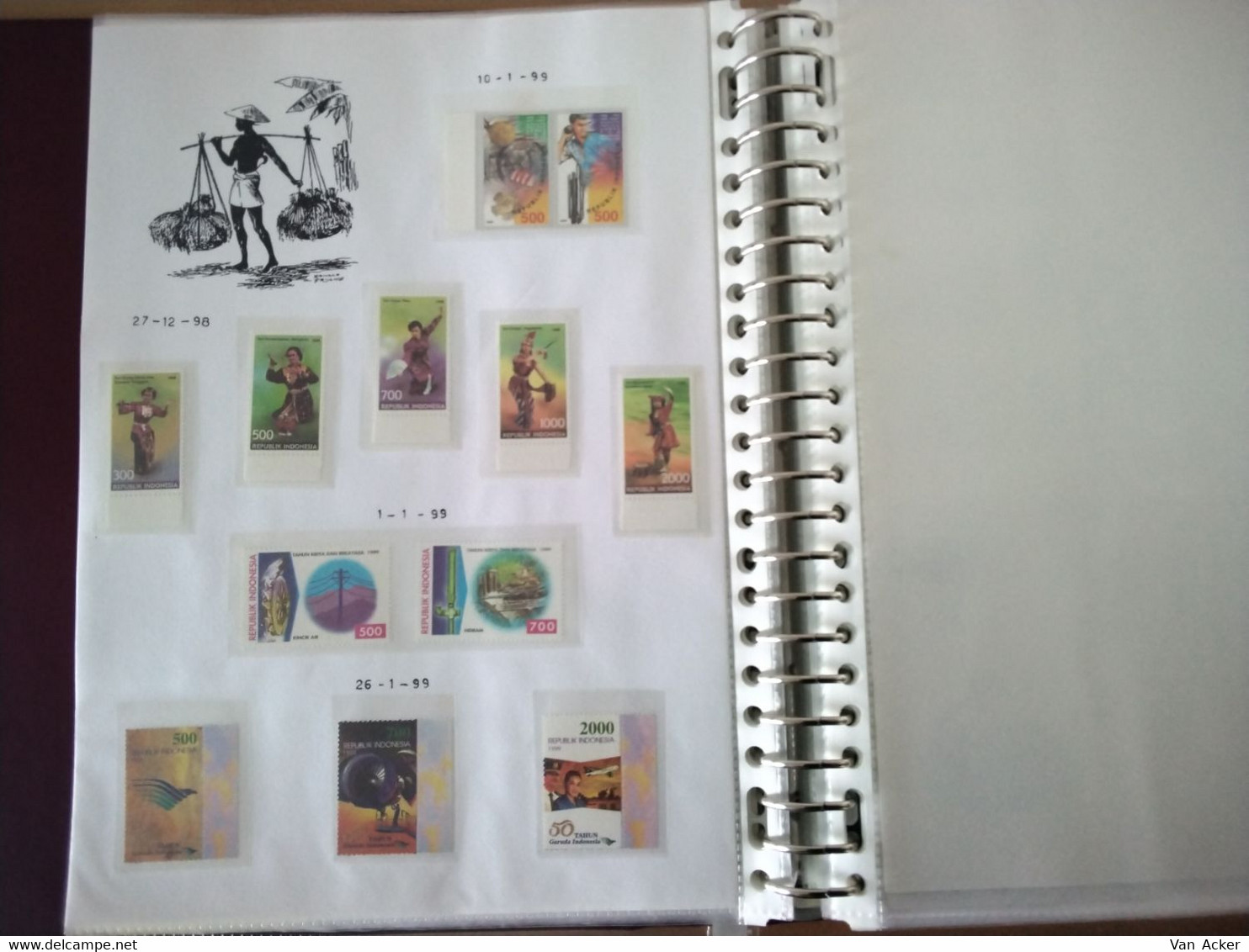 Collection Indonesia year 1998 -2003 MNH.