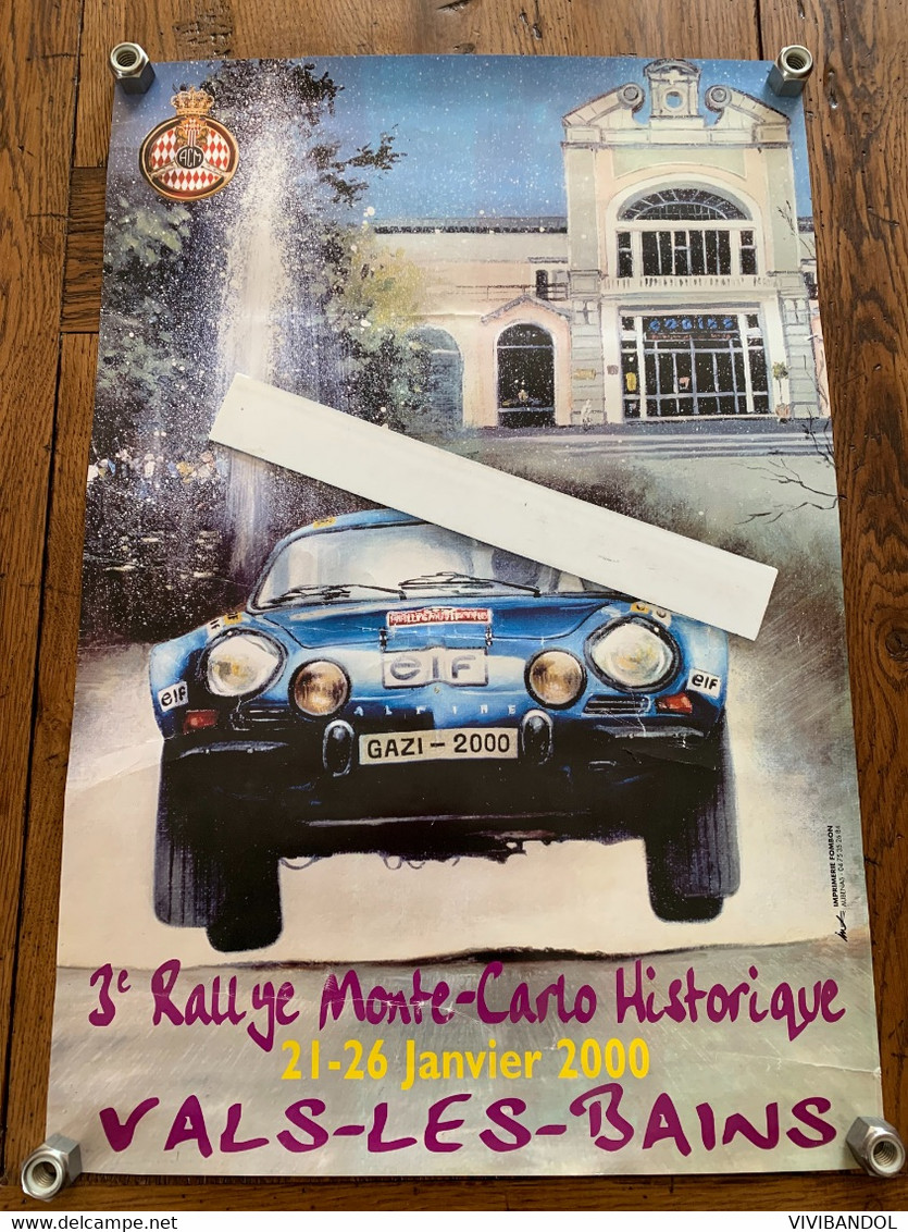 Affiche Rallye MONTE-CARLO - Automobile - F1