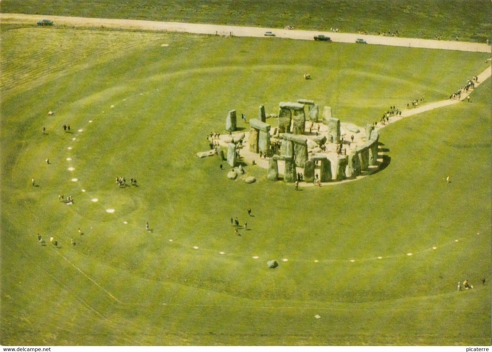 Stonehenge -prehistoric Monument On Salisbury Plain (built About 5000 Years Ago)-Aerial View From South-east - Stonehenge