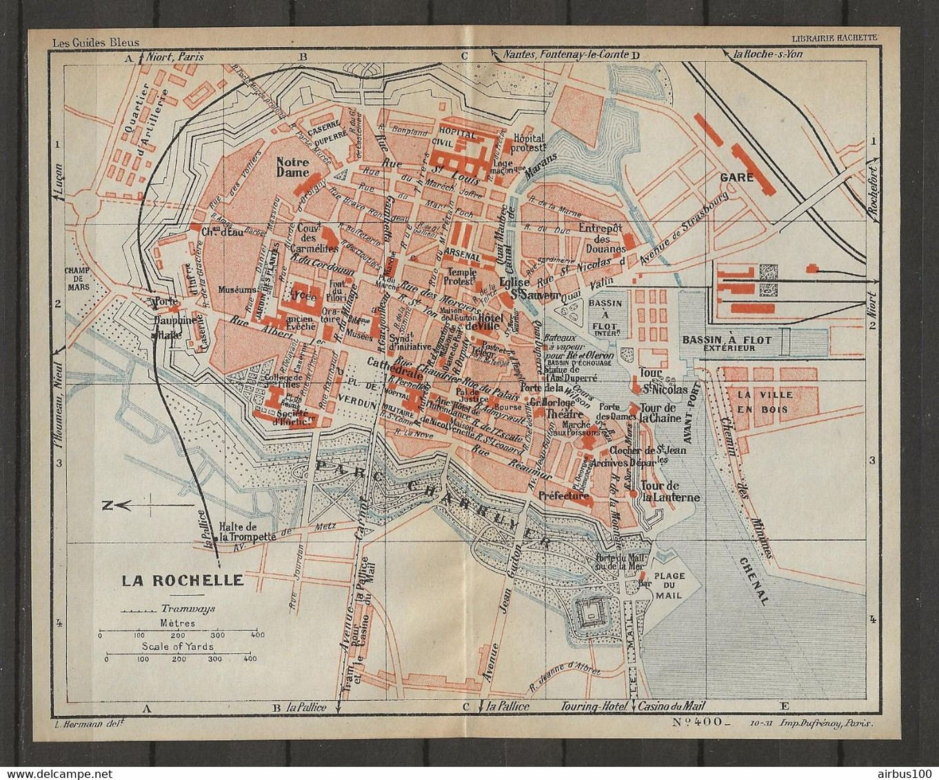 CARTE PLAN 1931 - LA ROCHELLE - DOUANE - HALTE De La TROMPETTE - PLAGE DU MAIL - TRAMWAYS - Cartes Topographiques