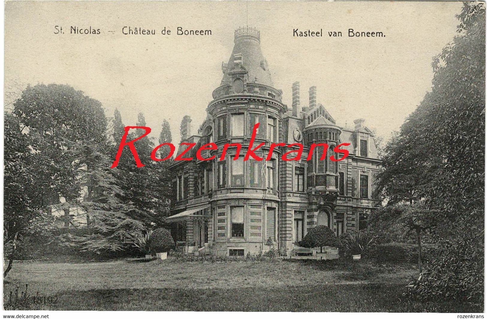 Sint-Niklaas Waas St Nicolas - Château De Boneem Kasteel Van Boneem (In Zeer Goede Staat) - Sint-Niklaas