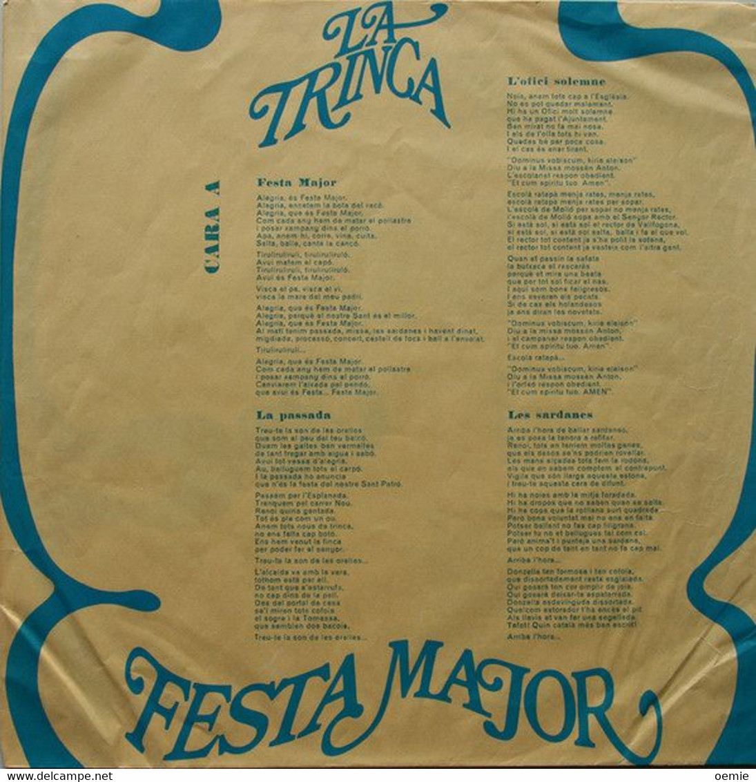 LA TRINCA  °  FESTA MAJOR - Autres - Musique Espagnole