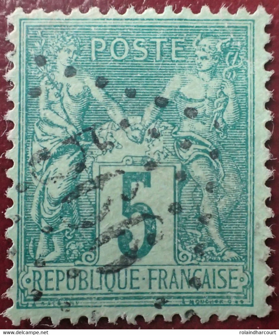 R1311/1068 - SAGE TYPE II N°75 ►►►CACHET DU JOUR DE L'AN : Losange 566 - 1876-1898 Sage (Type II)