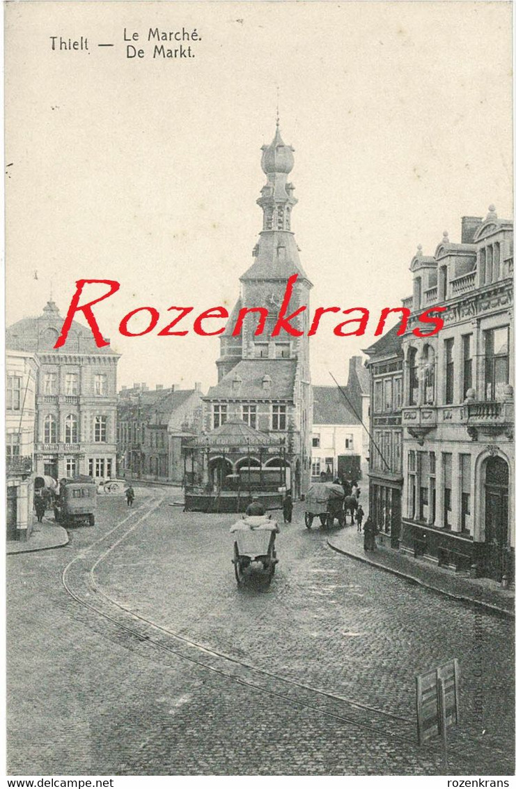 Tielt Thielt ZELDZAAM De Markt Bezetting In 1914-1918 Erster Weltkrieg WW1 WWI Geanimeerd ZELDZAAM - Tielt