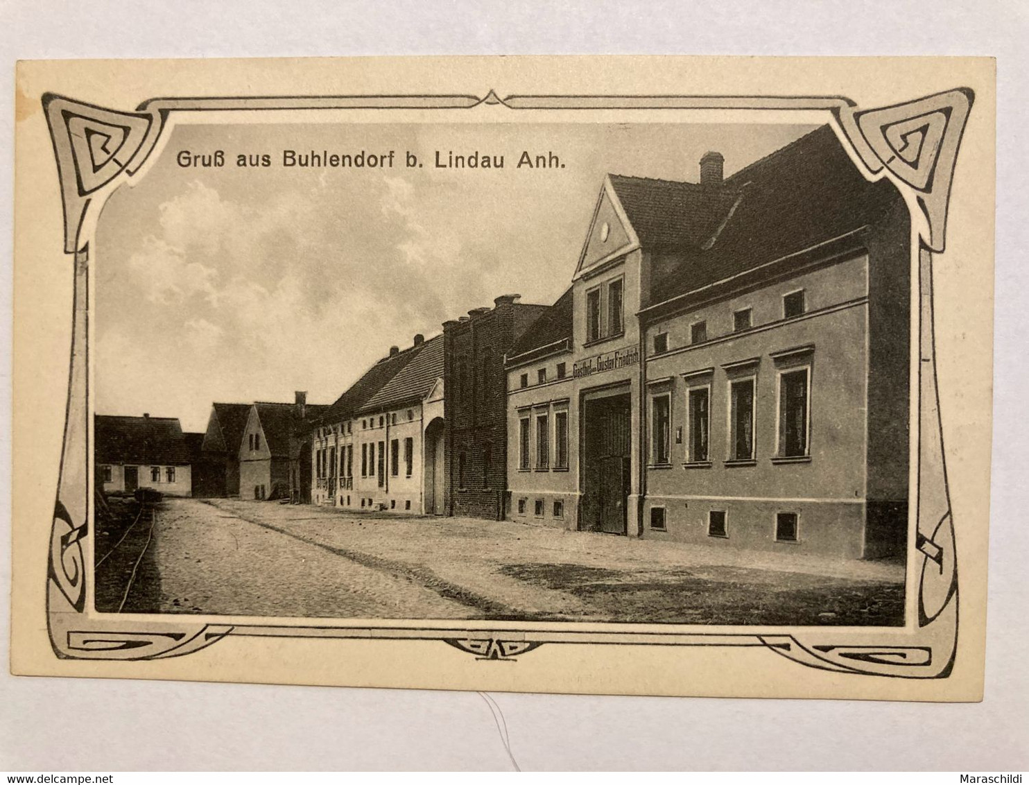 Buhlendorf, Straßenansicht, Rückseite Beschriftet Aber Nicht Gelaufen - Zerbst
